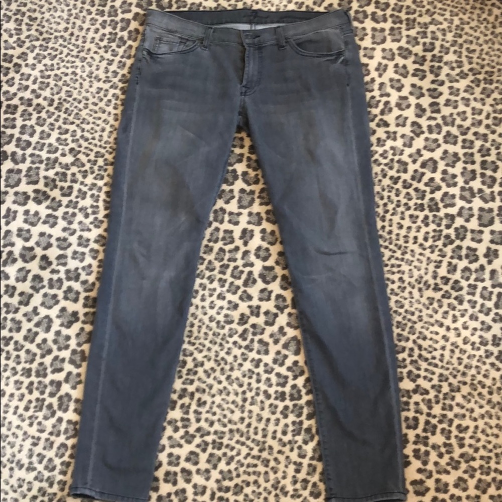 7 for all Mankind Grey Denim Jeans Size 31 - Picture 4 of 9